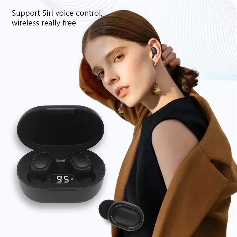 TWS E7S Bluetooth Earphones Wireless Headphones Headset with Mic HiFi Stereo Sport Noise Cancelling Mini Earbuds For Smartphones