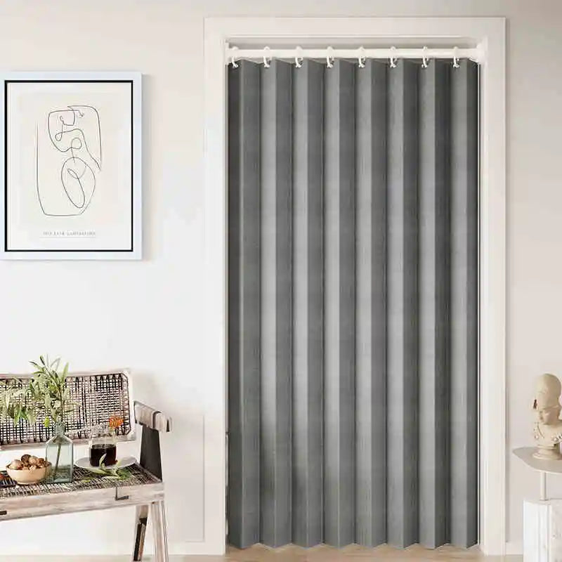 Magnetic Door Curtain Pleated Door Curtain Folding Door Curtains Accordion Door Closet Door Curtain Invisible Applicable