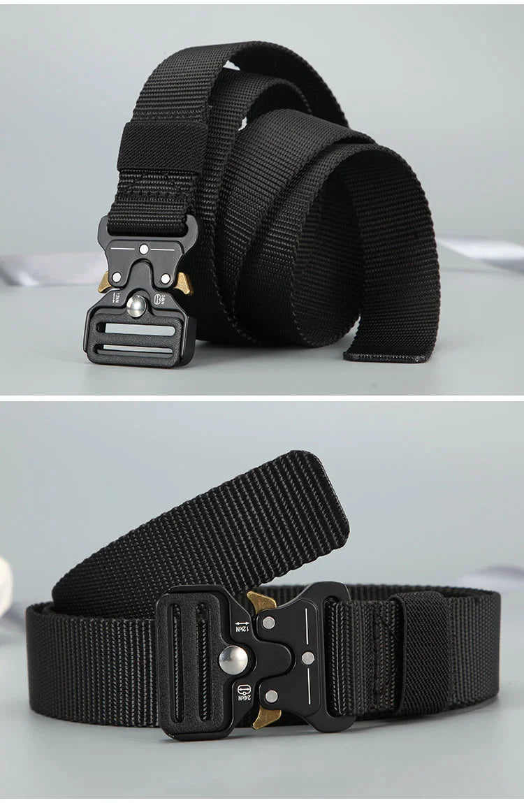 High Quality Men Belt Outdoor Hunting Men Belt Outdoor Work Training Belt Woven Belt Canvas Multi Function Belt Denim Belt