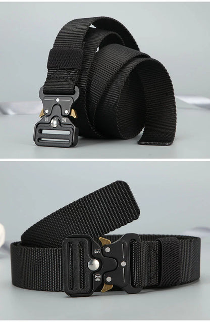 High Quality Men Belt Outdoor Hunting Men Belt Outdoor Work Training Belt Woven Belt Canvas Multi Function Belt Denim Belt