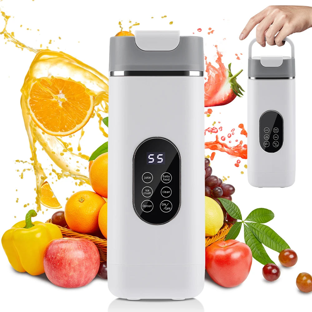 Portable Juicer Mini Electric Blender Multifunction Juice Maker Machine Fruit Mixers Extractors Smoothies Mixer 12 Blades