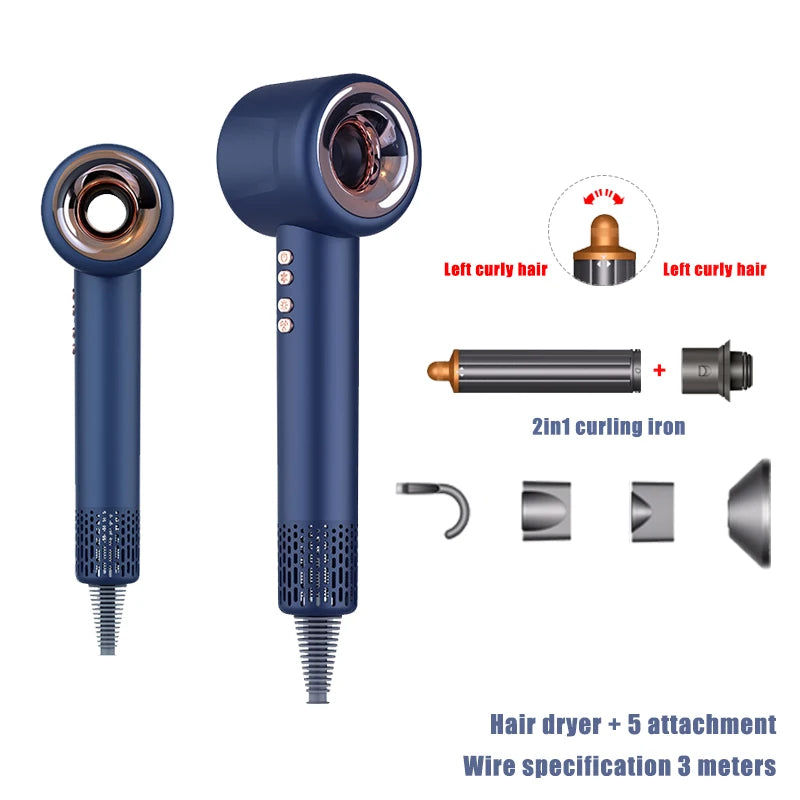 Professional Hair Dryer Super Hair Dryer 220V Leafless Hair dryers Home Curling Iron Salon Hair Styler Blow Drier