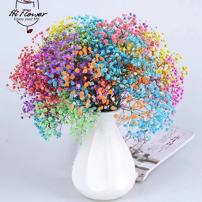 130g Natural Dried Preserved Flowers Babys Breath Home Decoration Natrual Gypsophila Wedding Decor Artificial Flower Photo Props