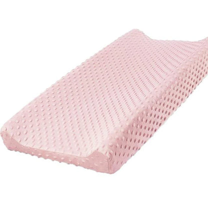 Soft Reusable Changing Pad Cover Minky Dot Foldable Travel Baby Breathable Diaper Pad Sheets Cover