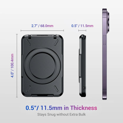 Magnetic Wallet & Card Holder with RFID Blocking Function for iPhone 16 15 14 Pro/ Pro Max/ 13 Pro Max/ 13 12 Pro MagSafe Wallet