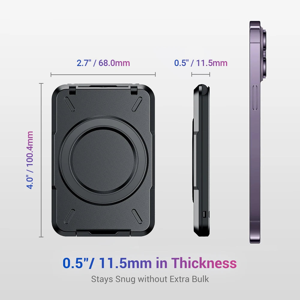 Magnetic Wallet & Card Holder with RFID Blocking Function for iPhone 14 15 Pro/ Pro Max/ 13 Pro Max/ 13 Pro 12 11 MagSafe Wallet