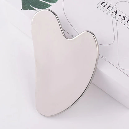 Stainless Steel Facial GuaSha Scraping Face Care Lifting Massage Tools Anti Wrinkle Skin Tighten Cooling Cellulite Massager Tool