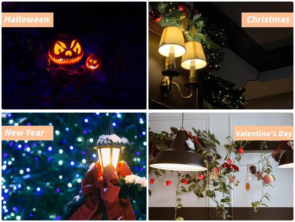 Imou B5（E26/E27）B22 Smart Light Bulb Control Lamp Base Dimmable Light Led Lamp Bombilla Colorful Changing 9W Function color