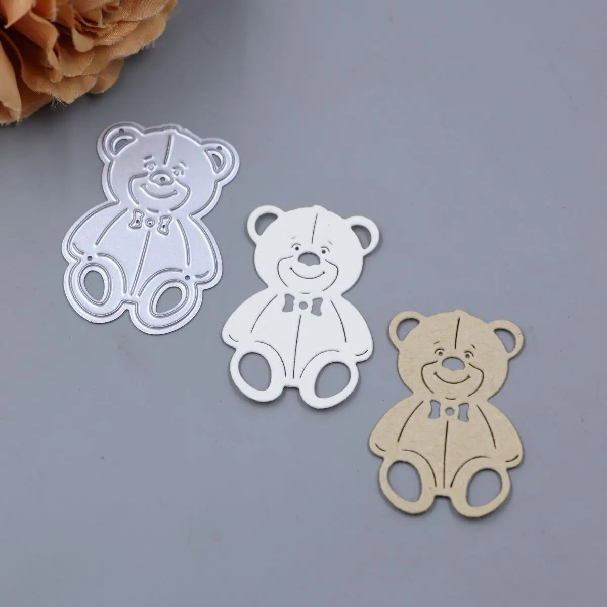 Little Cute Bear Metal Dies Cutting for Card Making DIY Handmade Crafts Scrapbooking Animal Die Cuts