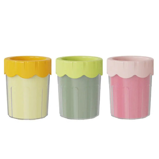 Soft Bristles Pet Paw Cleaner Reusable Mud Removal Dog Foot Washing Cup Detachable Portable Pet Feet Washer Daily Foot Care