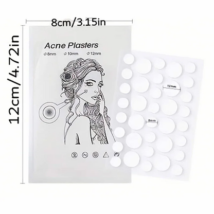 36pcs Blemish Patches Invisible Acne Dots Pimple Patches Hydrocolloid Acne Spot Patches Zit Stickers For Face