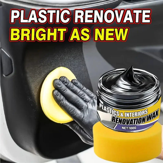 100g car plastic parts repair paste,interior dashboard,leather seat repair wax,anti-aging,tire gloss wax,suitable for car rims