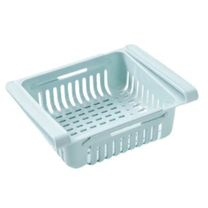 Fridge Organizer Drawer-Storage Rack Refrigerator-Storage Basket Flexible Expandable Storage Fresh Box Freezer Box Organize