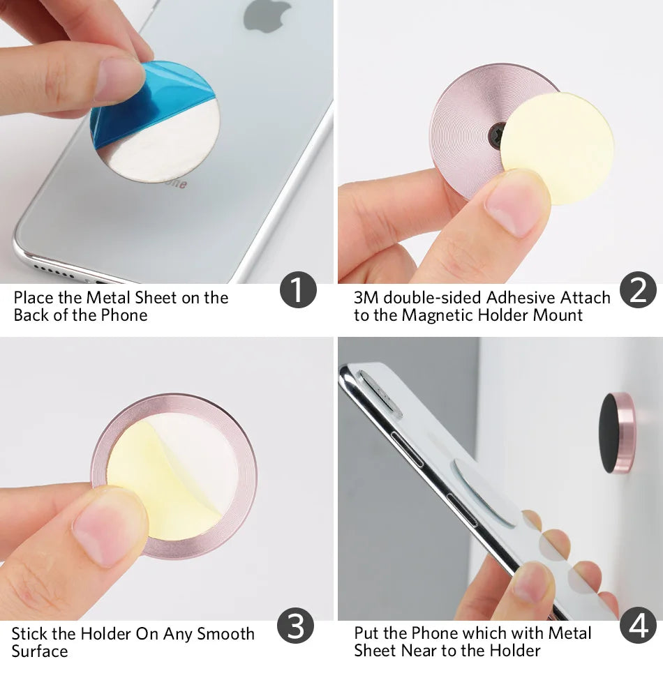 Magnetic Phone Holder for Car Magnets Car Dashboard Phone Mount Phone Holder Car Mount for Home Wall Compatible with All Phone