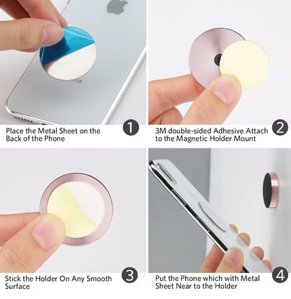 Magnetic Phone Holder for Car Magnets Car Dashboard Phone Mount Phone Holder Car Mount for Home Wall Compatible with All Phone