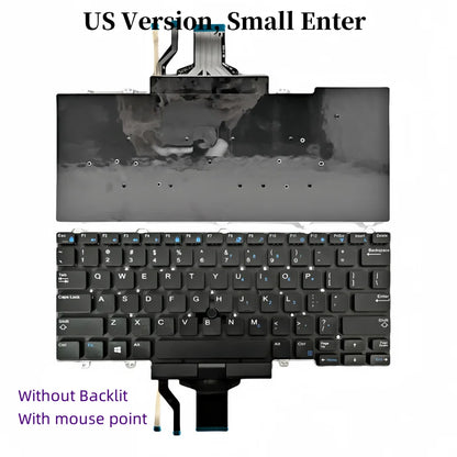 New US/RU/SP Laptop Layout Keyboard For Dell Latitude 3340 3350 5490 5480 E3340 E5450 E7450 E5470 E7470 P72G