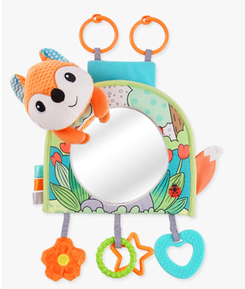 Black White View Back Seat Mirror Baby Car Mirror Safety Seat Headrest Rearview Mirror Baby Facing Rear Ward Car Kids Monitor