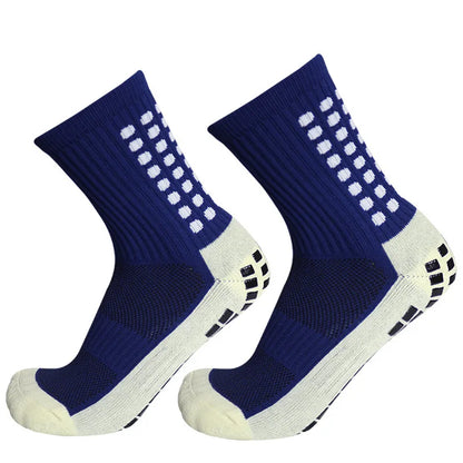 Sports 2025 and New Football Socks Women Men New Socks Non-slip Silicone Bottom Soccer Basketball Grip Socks