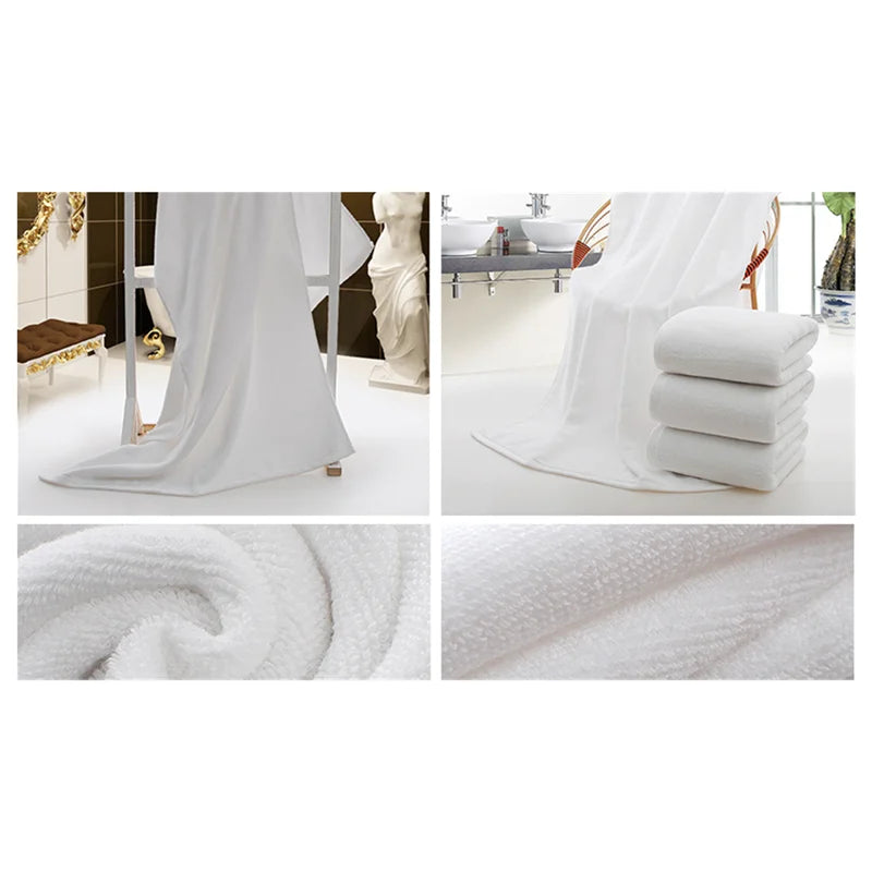 White oversized bath towel Super absorbent thick cotton bath towel Family Bath Hotel Adult bath towel Spa bath towel Beach towel