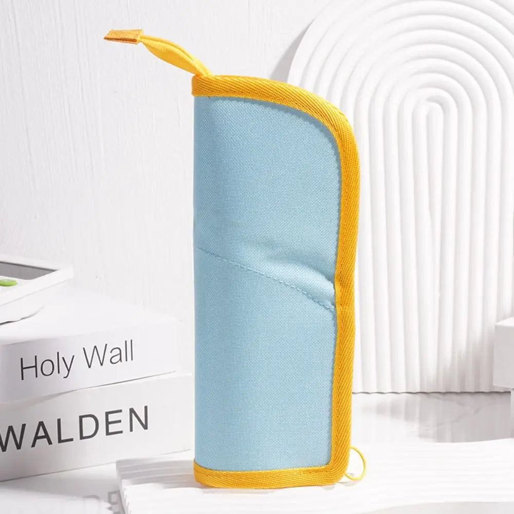 Student Supplies Folding Pencil Case Creative Simple Stationery Bag Portable Stainproof Storage Bag Children