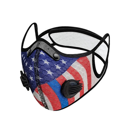 Activated Carbon Outdoor Sports Mask  PM2.5 Anti-Pollution Washable Sports Mask Outdoor Sports Training  Cycling Mask