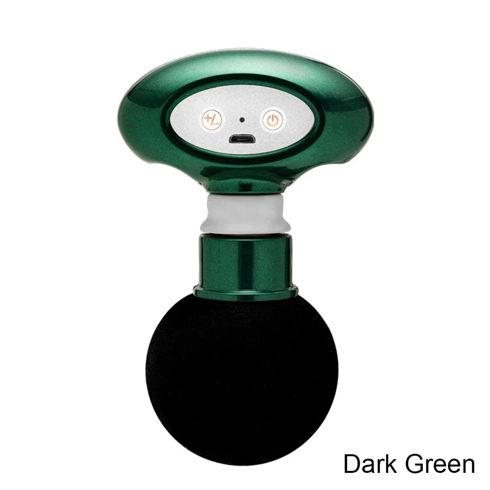 Portable Mini Pocket Wireless Massage Gun Electric Sport Handheld Fascial Gun Body Deep Tissue Muscle Vibration Fitness Massager