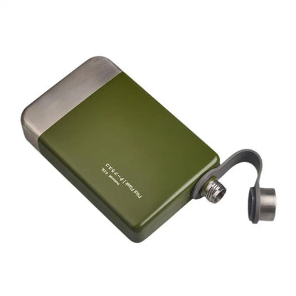 Flat Water Bottles For Travel Leakproof Compact Water Bottle Stainless Steel Reusable Liquor Containers For Beer Beverage Drinks