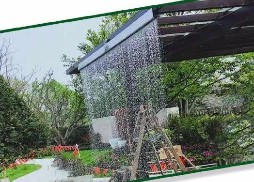 304 Water Curtain Flowing Water Wall Water Screen Water Curtain Wall Rain Curtain Curtain Water Feature Fountain Waterfall