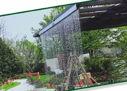 304 Water Curtain Flowing Water Wall Water Screen Water Curtain Wall Rain Curtain Curtain Water Feature Fountain Waterfall