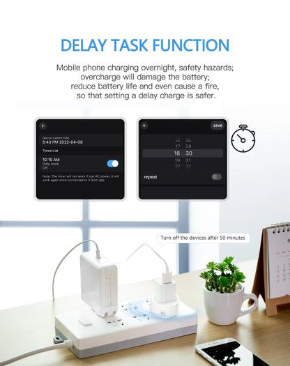 Smart Home WiFi Bluetooth Socket US Plug Alexa Switch Life Wifi Switch Home Assistant 10A With Timing Functions Voice Control