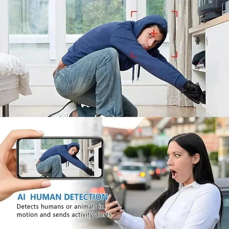 Surveillance Camera 1080P HD Mini Camera Wifi IP Smart Home Indoor Night Vision AI Human Camcorder Audio Video Wireless Security