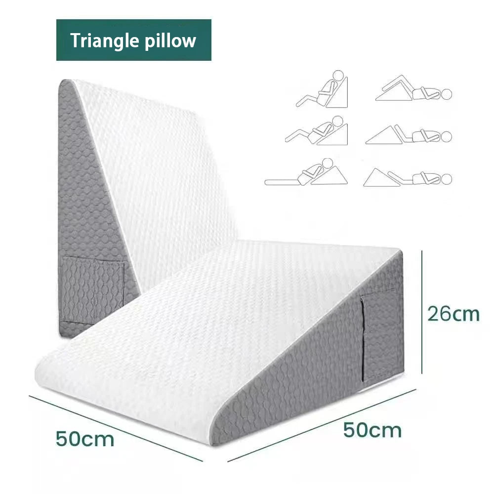 Wedge Pillows for Sleeping, Bed Pillow for After Surgery, Body Positioners for Leg Elevation, Acid Reflux, Gerd, Snoring Relief
