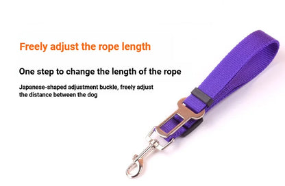 Car Seat Belt Pet Seat Adjustable Vehicle Pet Cat Dog Harness Lead Clip Safety Lever Traction Collars Dogs Accessoires