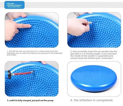 Massage Comfort Pillow Yoga Balance Yoga Mat Pilates Exercise Yoga Mat Inflatable PVC Mat