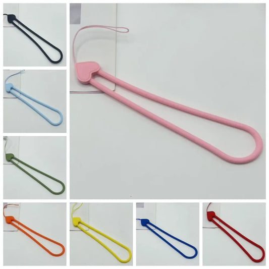 Silicone Wrist Hand Strap Phone Lanyard Key Straps Mobile Phone Strap Phone Charms Pendant Phone Hanging Rope For Mobile Phone
