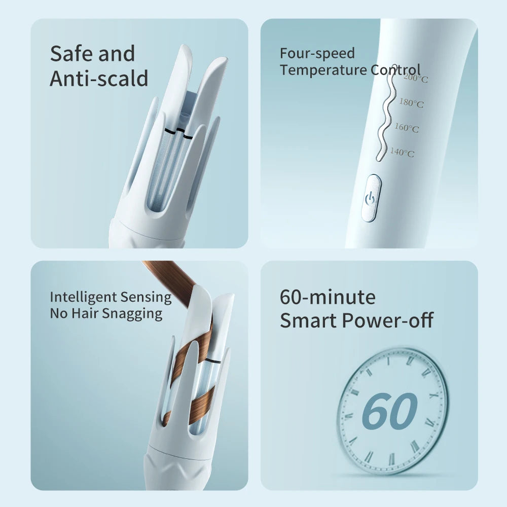 Automatic Hair Curler 36mm Auto Rotating Curling Iron NegativeIon Hair Curling Iron Roller Electric CurlyWaver Iron Styling Tool