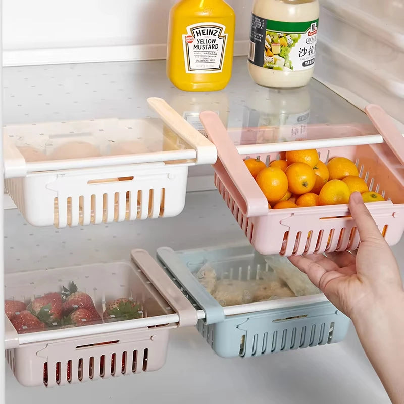 Fridge Organizer Storage Box Creative Multifunctional Refrigerator Drawer for Fruit Egg Food Plastic Storage Container Shelf