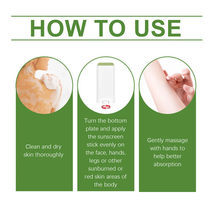 Aloe Vera Balm Face Moisturizing Refreshing Relieve Redness Burning Restore Sunburn Repairing Sun Damage Soothing Skincare Stick