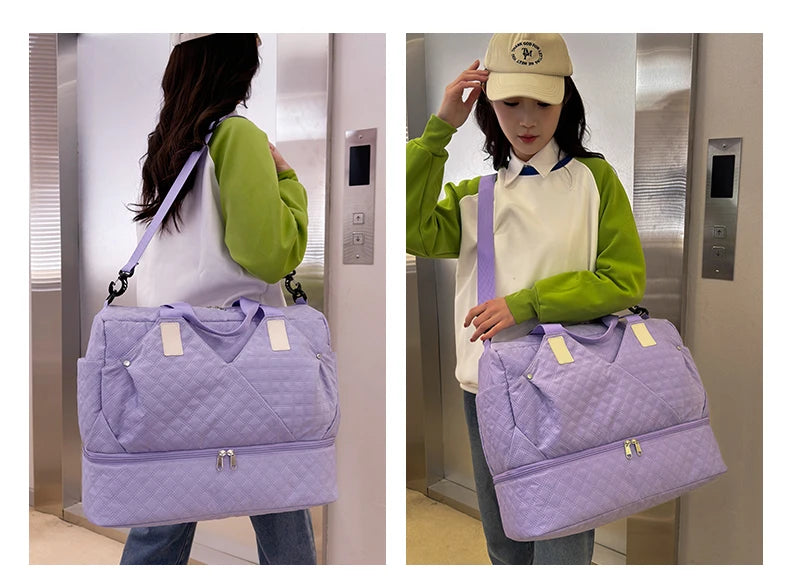 Large Capacity Travel Bags Luggage Organizer Bag Handbag Waterproof Portable Foldable Travel Clothes Storage Bag Shoulder Bags