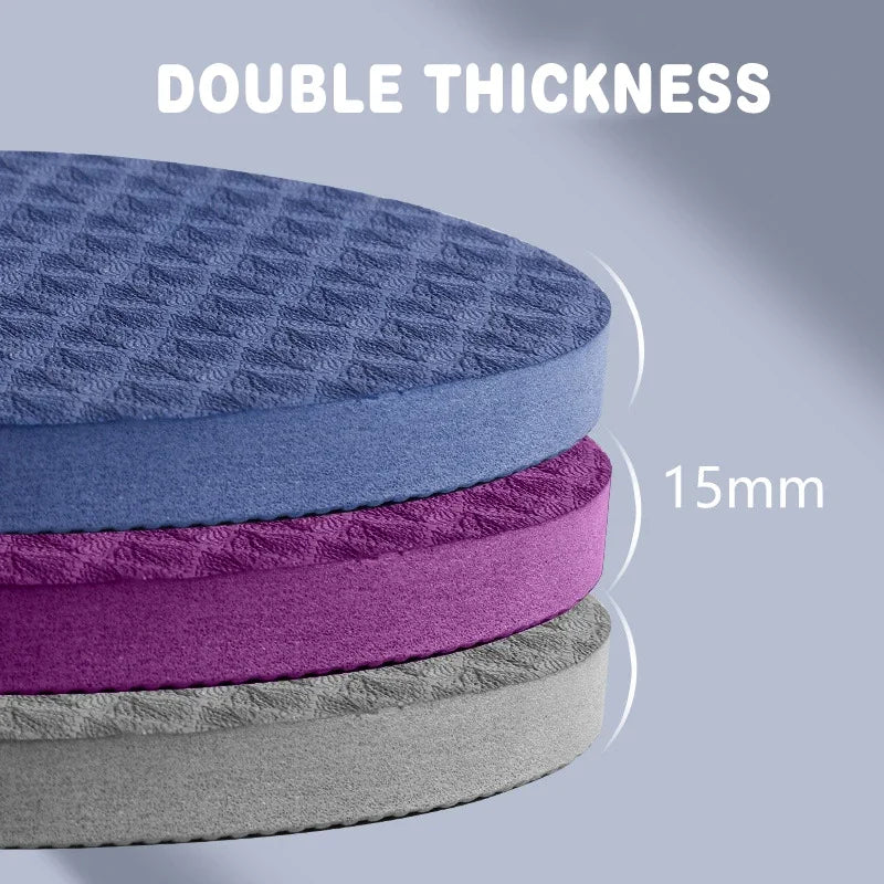 Yoga Knee Pads 2 Pack Yoga Knee Cushion Thick Exercise Pads for Knees Elbows Wrist Hands Head Foam Pilates Kneeling Pad Gym