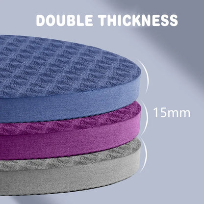 Yoga Knee Pads 2 Pack Yoga Knee Cushion Thick Exercise Pads for Knees Elbows Wrist Hands Head Foam Pilates Kneeling Pad Gym