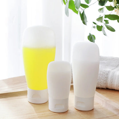 4Pcs 100ml Portable Leak Proof Storage Bottles Set Refillable Travel Makeup Dispensers Eco Friendly Mini Sanitizing Gel