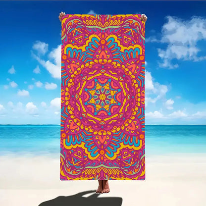 1PC Beach Towel Boho Design Bath Towels Extra Large Sand Free Quick Dry Travel Towels Gifts For Yoga Sports Adults