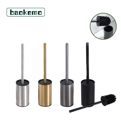Modern Stainless Steel Toilet Brush Bathroom Accessories Detachable Bathroom Bowl Brush Set