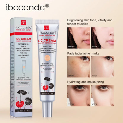 Female Makeup Base ErborianCC Cream  Concealer Full Coverage Foundation Cream for Face Cosmetics Moisture Beauty Health