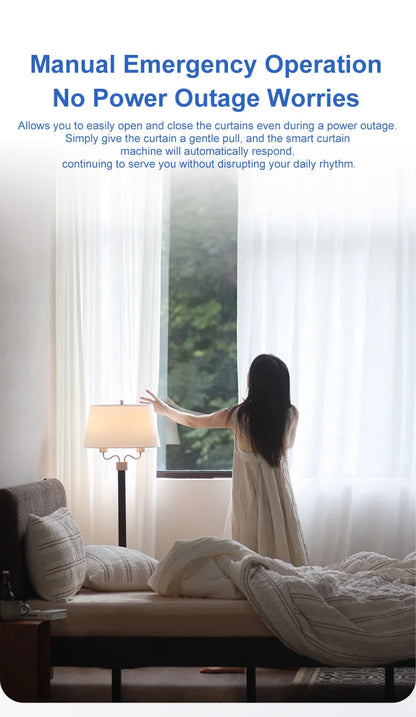 Smart For Home Curtain Opener Electronic 3in1Track Curtain Motor Robot Remote Button Control Automatic Curtain Opener