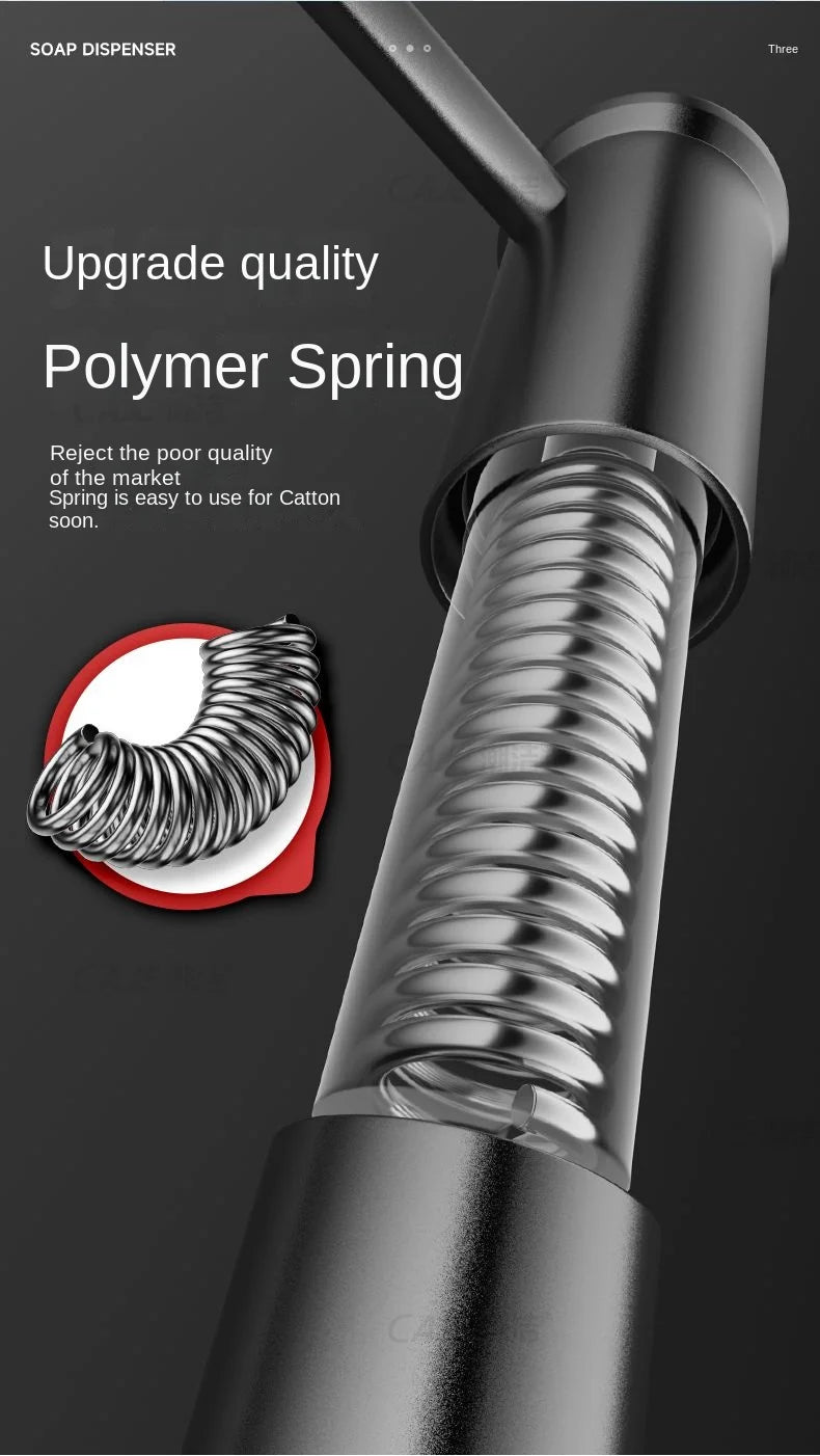 Kitchen sink soap dispenser sink detergent press household washing basin soap extension tube detergent pressurizer