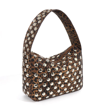 Studded Purses Y2k Shoulder Bag Punk Women Small Shouder Purse Vegan Leather Designer Handbags Streetwear