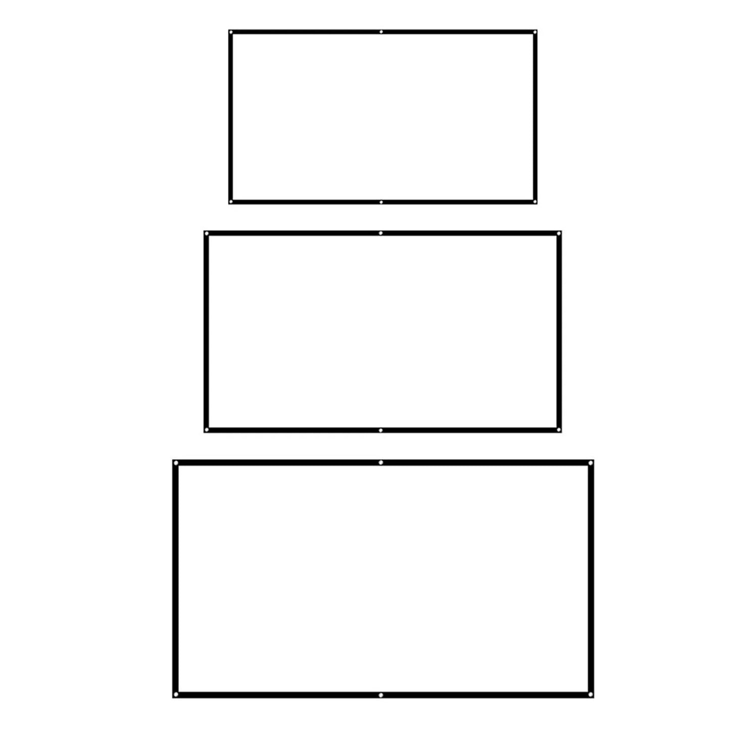 100'' Projector Screen 84-100inch 16:9 HD Projector Screen 3D Film Portable Screen Curtains HD Projector Screen Projector Screen