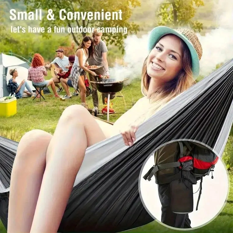 Outdoor Camping Hammock Portable Hammock Travel Beach Backyard Courtyard Hiking Outdoor Camping Equipment